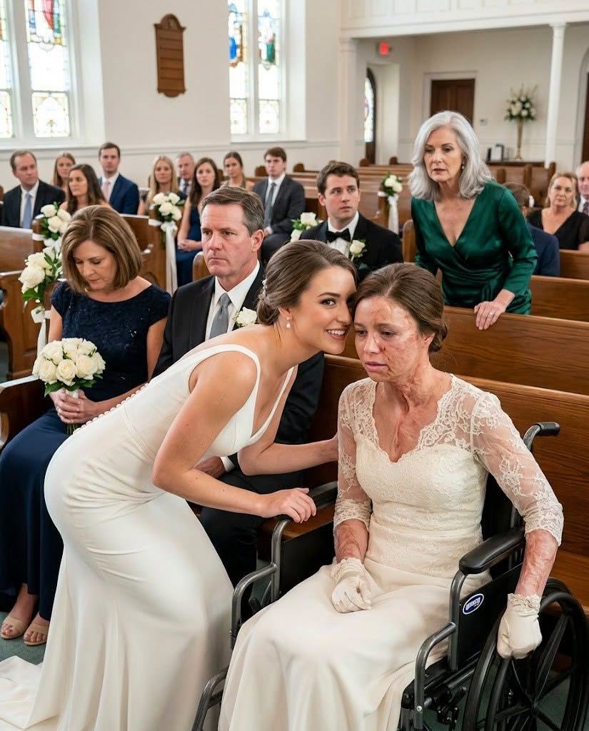**My Sister Told Me to Hide My Burn Scars at Her Wedding—Then the Groom’s Mother Stood Up and Exposed the Truth**