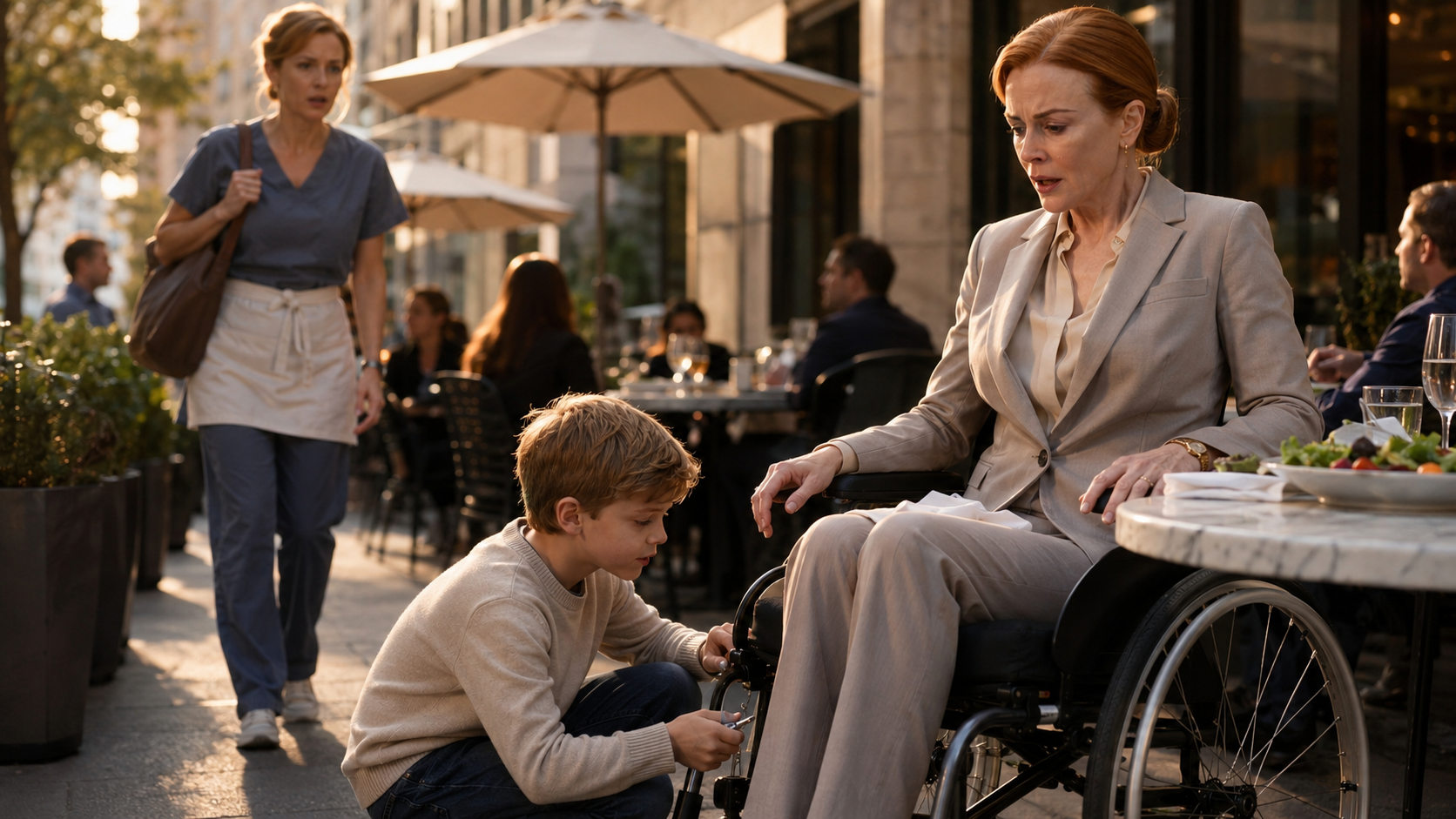 The Boy Who Fixed Her Wheelchair—Then Whispered, “My Mom Tried to Warn You”