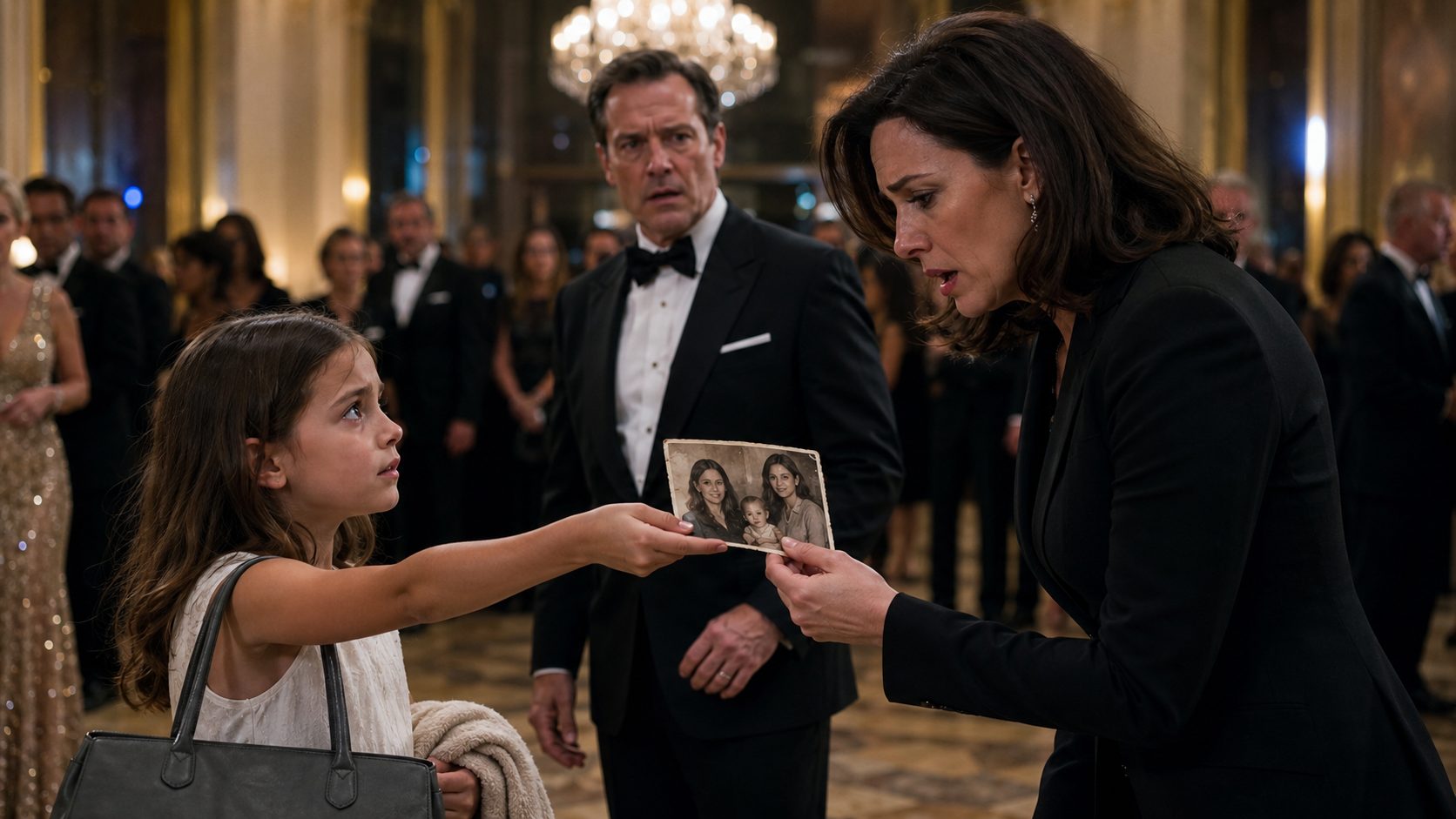 A Little Girl Walked Into My Gala and Handed Me a Photo—Then My Husband Turned Pale