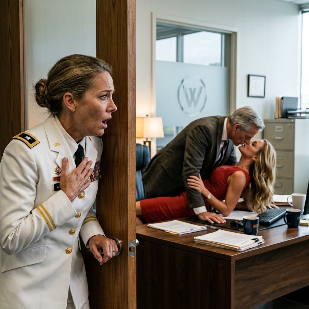 I Came Home Early in Uniform—and Caught My Husband Kissing the Woman Who Forged My Signature