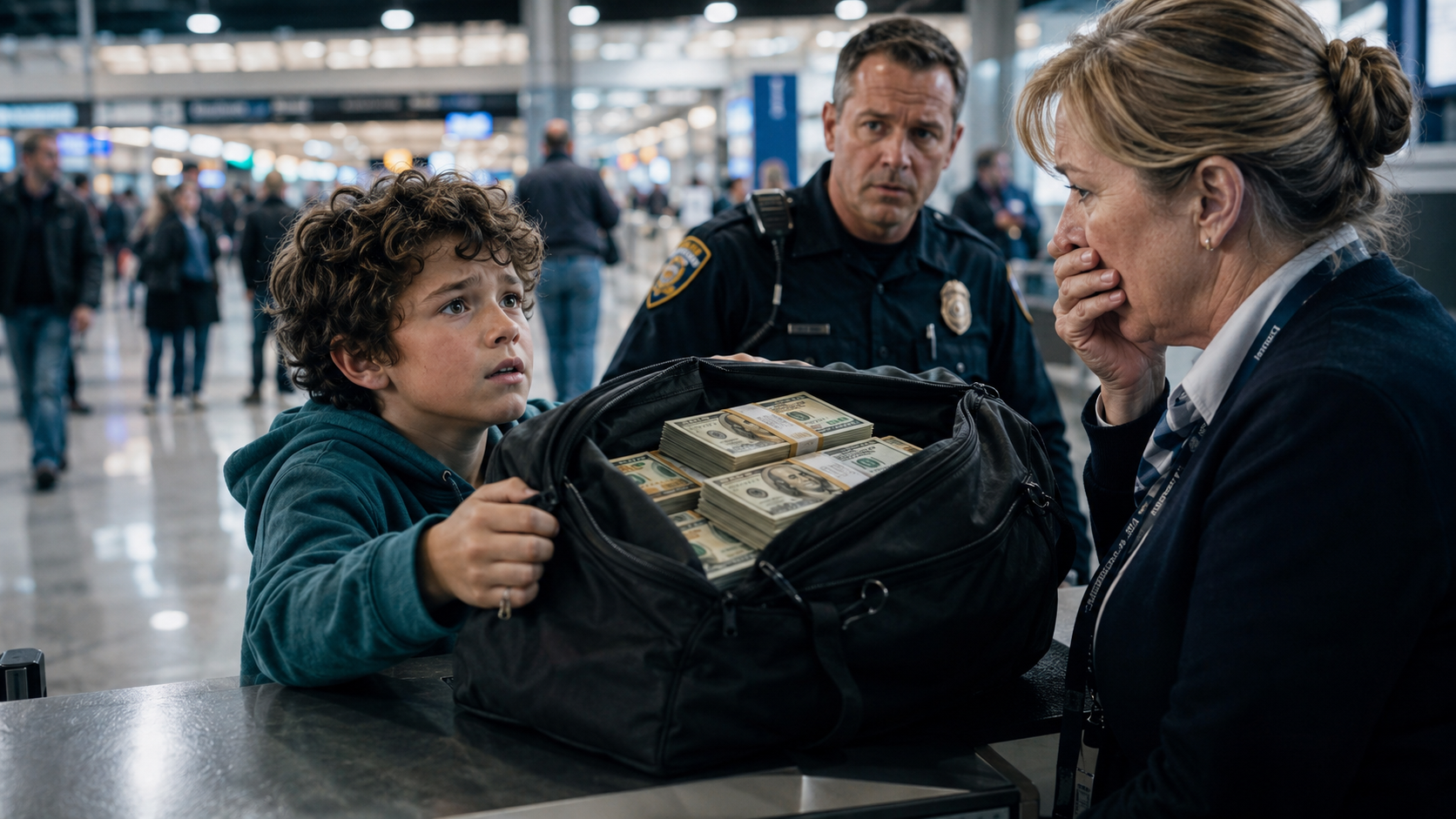 The Boy Who Walked Into the Airport With a Bag Full of Cash