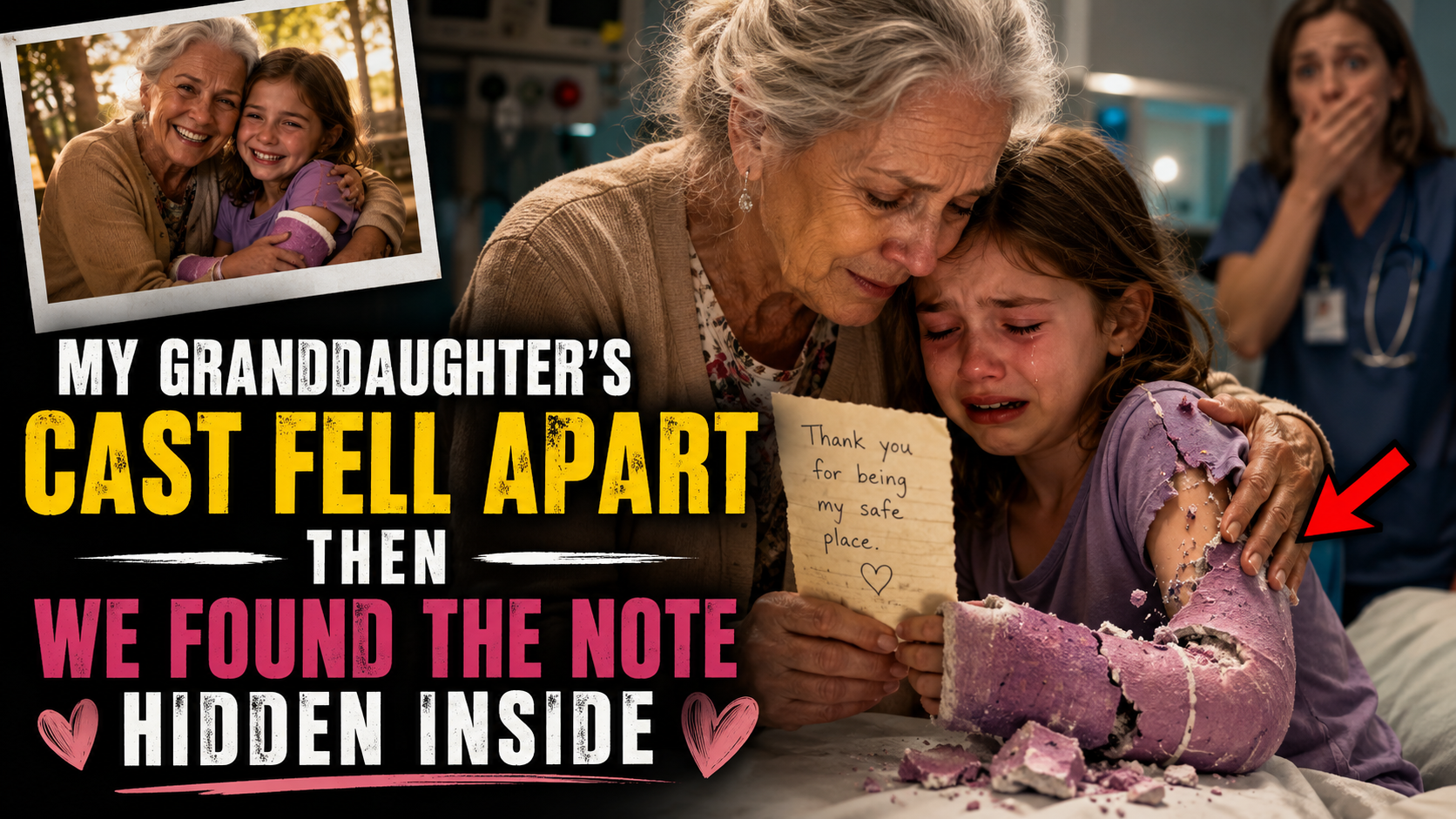 “My Granddaughter’s Cast Fell Apart—Then We Found the Note Hidden Inside”