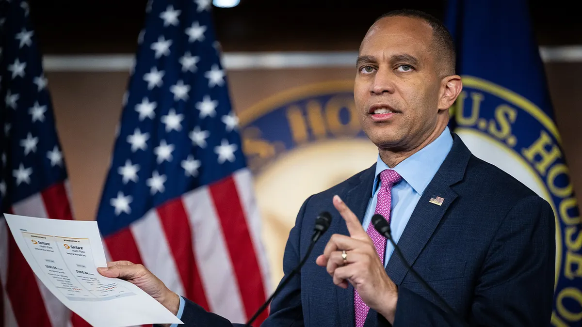 Jeffries Threatens 'Serious Response' After Two Democrats Blindside Caucus to Help GOP Pass Anti-Socialism Vote
