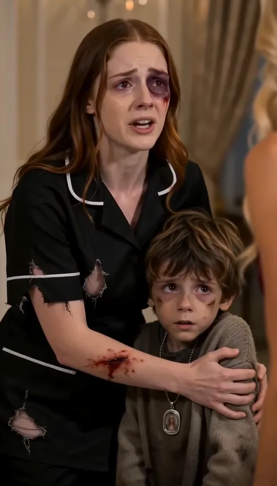 THE MAFIA BOSS'S FIANCÉE CLAIMED HIS HOUSEKEEPER HAD FALLEN IN THE PANTRY, BUT WHEN LUCA LEARNED VANESSA HAD STRUCK HER FOR TRYING TO FEED A STARVING CHILD, HIS EXPRESSION TURNED COLD.