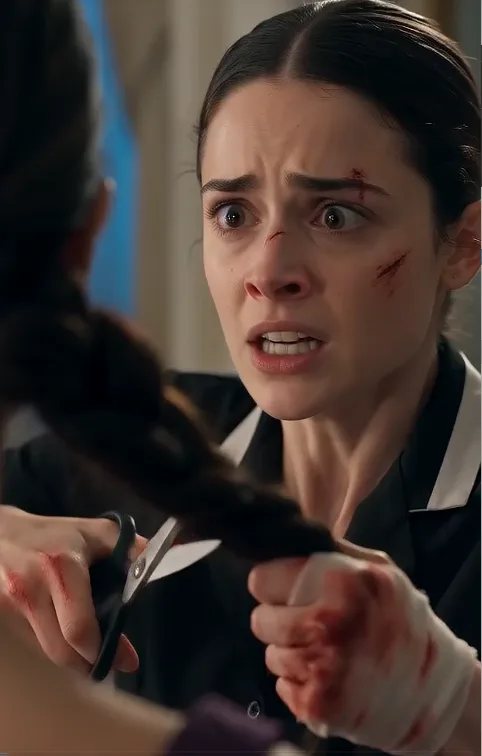 THE MAFIA BOSS WATCHED HIS BLEEDING MAID CUT THROUGH VANESSA’S BRAID THEN SAW A BLACK WIRE DROP ACROSS HIS SHOE