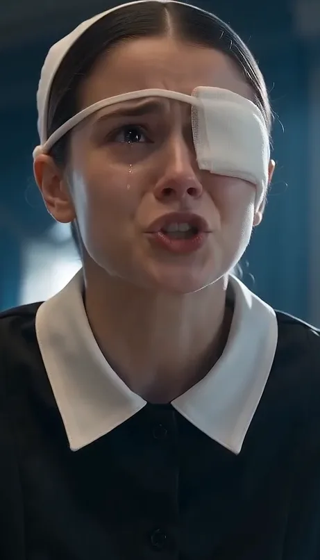 THE MAFIA BOSS SAW HIS MAID CUTTING HIS BIRTHDAY CAKE WITH BLOODY BANDAGED HANDS AND A MEDICAL PATCH COVERING ONE EYE
