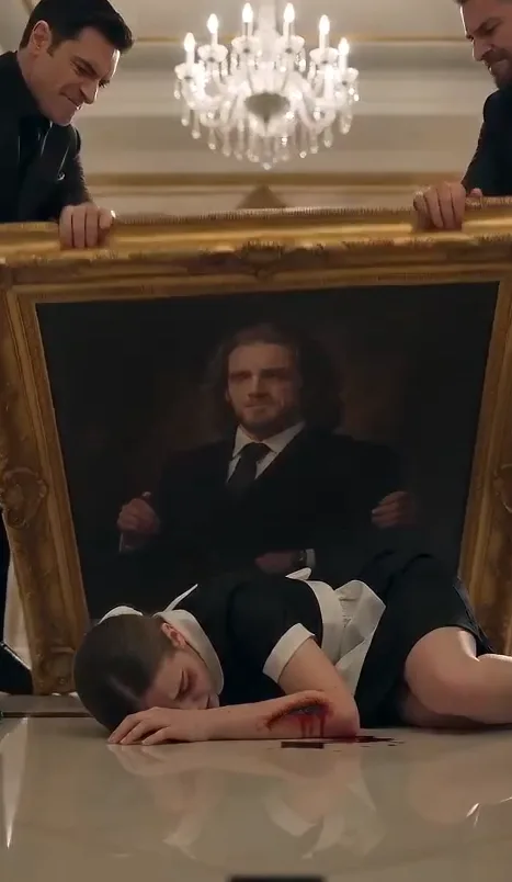THE MAFIA BOSS WATCHED HIS INJURED MAID COLLAPSE BENEATH A MASSIVE PAINTING, BUT WHAT FELL FROM THE BROKEN FRAME MADE HIM FORGET EVERY GUEST AT HIS ENGAGEMENT DINNER.