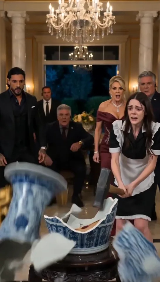 THE MAFIA BOSS'S FIANCÉE DEMANDED HIS MAID BE ARRESTED FOR DESTROYING HIS MOTHER'S VASE—BUT WHEN HE SAW HER BLEEDING BACK, HIS EXPRESSION TURNED COLD.