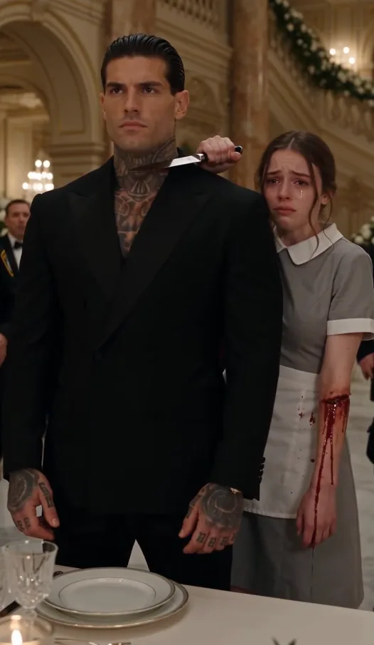 THE MAFIA BOSS WATCHED BLOOD DROP FROM HIS MAID'S FINGERTIPS ONTO THE MARBLE, BUT SHE WOULD NOT LOWER THE KNIFE UNTIL HE MADE ONE PROMISE.
