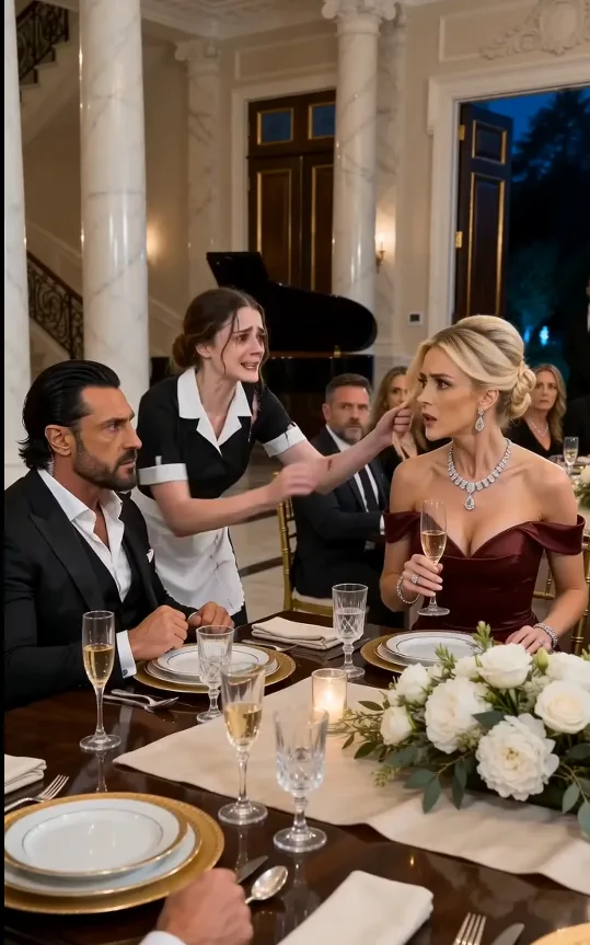 THE MAFIA BOSS STOPPED TWENTY-SIX DINNER GUESTS FROM INTERVENING WHEN OLIVIA GRABBED VANESSA, BUT HE NEEDED TO KNOW WHAT WAS HIDDEN UPSTAIRS.