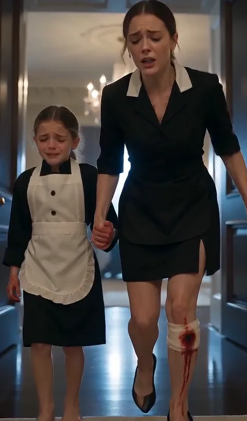 THE MAFIA BOSS'S FIANCÉE MADE HIS NINE-YEAR-OLD DAUGHTER CARRY HEAVY SERVING TRAYS BAREFOOT—BUT WHEN HIS MAID WAS INJURED TRYING TO PROTECT HER, A TERRIFYING SECRET EMERGED.