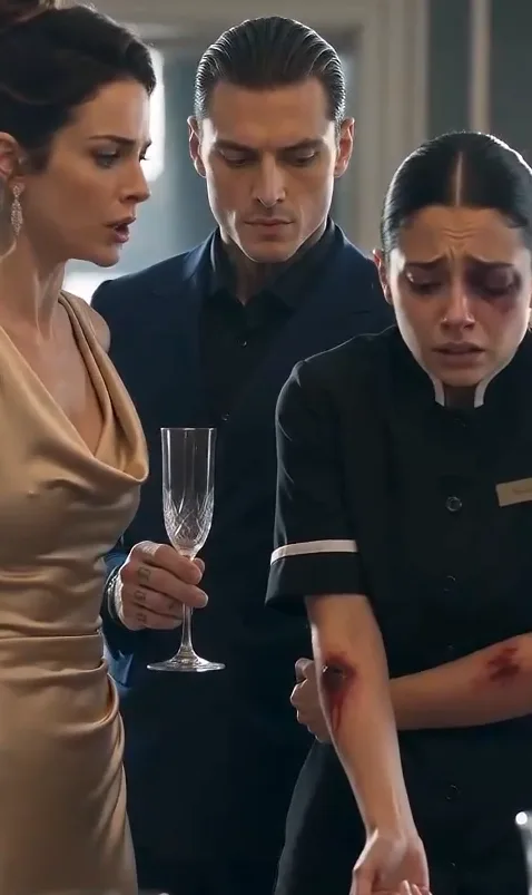 THE MAFIA BOSS LOOKED AT NORA’S BLEEDING ELBOWS AFTER LEARNING SHE HAD TRIED TO STOP THE WORKERS