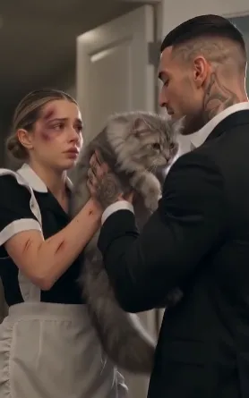 THE MAFIA BOSS SAW HIS MISSING CAT IN HIS MAID’S ARMS THEN LEARNED SHE HAD BEEN LOCKED BEHIND THE LAUNDRY ROOM CABINETS