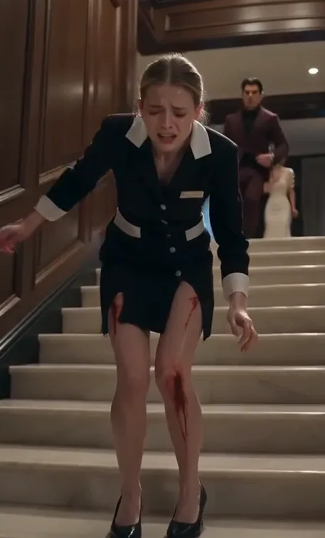 THE MAFIA BOSS SAW HIS INJURED MAID LIMPING DOWN THE STAIRS WHILE THREE SLOW KNOCKS ECHOED FROM A LOCKED ROOM ABOVE