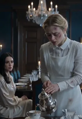 THE MAFIA BOSS REALIZED THE REAL PROBLEM WAS NOT THE BROKEN GLASSES BUT WHY JULIA COULD NOT SEE HIS HAND MOVING