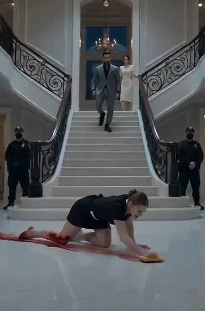 THE MAFIA BOSS FOUND HIS INJURED MAID CRAWLING ACROSS THE MARBLE FLOOR BECAUSE ONE LEG COULD NO LONGER SUPPORT HER