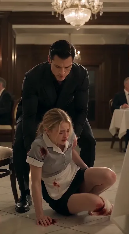 THE MAFIA BOSS ASKED A BEAUTIFUL WAITRESS, "WHO MADE YOU CRY?" AS SHE TREMBLED BESIDE HIS CHAIR—BUT WHEN SHE POINTED TOWARD SENATOR CALDWELL, HIS EXPRESSION HARDENED.