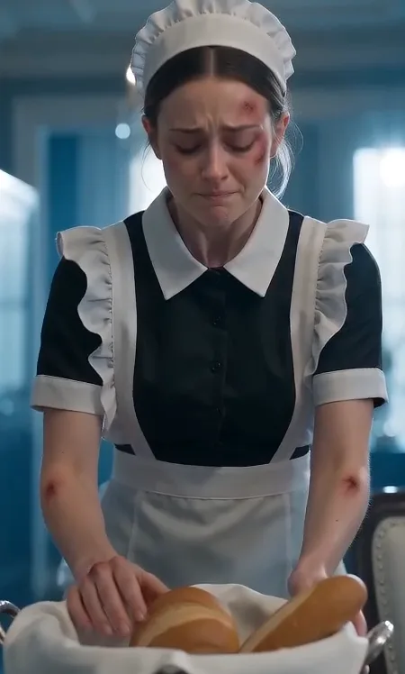 THE MAFIA BOSS SAW HIS INJURED MAID SERVING DINNER WITHOUT EVER TURNING HER BACK TO THE TABLE