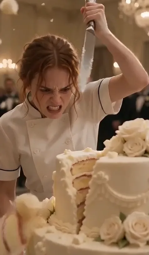 THE MAFIA BOSS WATCHED HIS INJURED MAID DESTROY HIS WEDDING CAKE IN FRONT OF THIRTY GUESTS, BUT WHEN HE QUESTIONED THE CHEF, HIS BRIDE STEPPED BACKWARD.