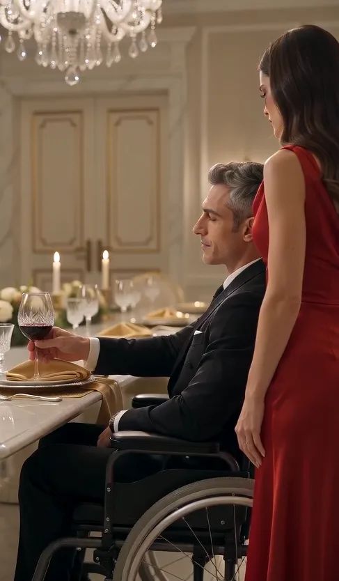 THE MAFIA BOSS WATCHED HIS BEAUTIFUL MAID LIMP ACROSS THE DINING ROOM TO STOP HIM DRINKING—BUT WHEN SHE EXPOSED THE GOLD-NAPKIN TRICK, EVERYTHING CHANGED.