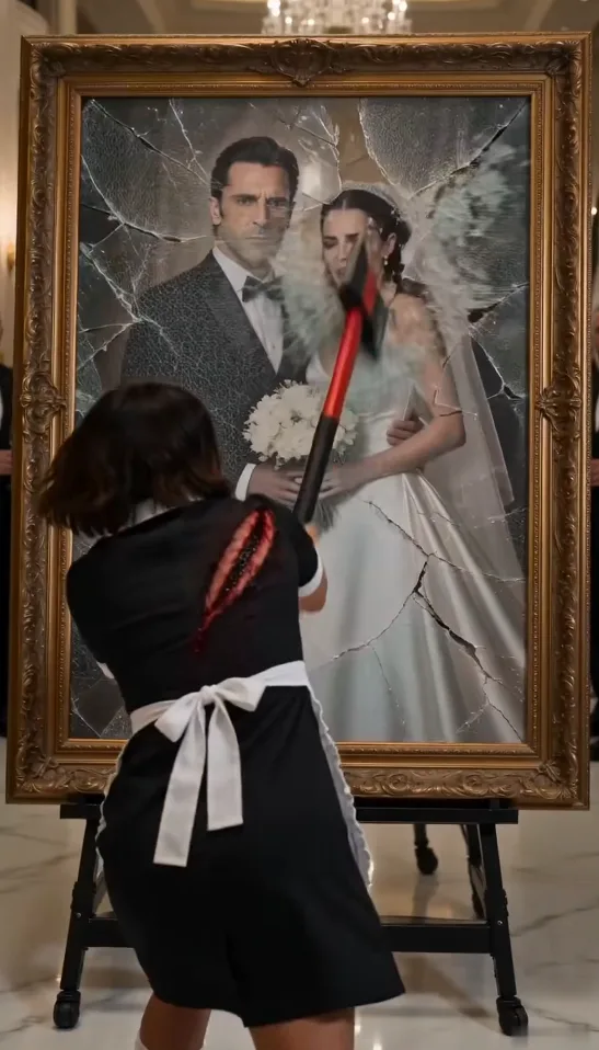 THE MAFIA BOSS WATCHED HIS MAID STRIKE HIS WEDDING PORTRAIT TWICE WITH AN AXE—BUT WHEN A RECORDING CAPTURED HIS BRIDE'S TERRIFYING WORDS ABOUT HIS ACCIDENT, EVERYONE FELL SILENT.