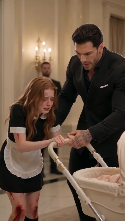 THE MAFIA BOSS HAD SPENT MONTHS GRIEVING A BABY HE BELIEVED WOULD NEVER BE BORN, UNTIL A HOUSEMAID WITH BLEEDING LEGS PUSHED A WHITE STROLLER INTO HIS DINING ROOM AND ASKED HIM TO LOOK INSIDE.