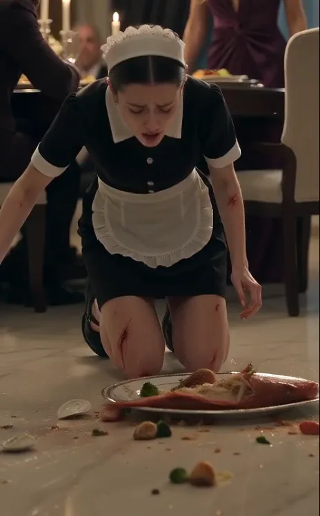 THE MAFIA BOSS WATCHED HIS INJURED MAID COLLAPSE BESIDE HIS CHAIR THEN FOUND A PROPERTY TRANSFER HIDDEN BENEATH THE SERVING CLOTH