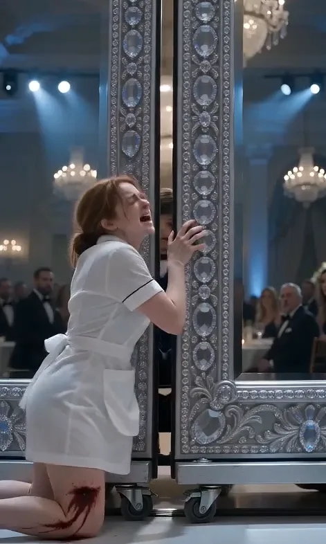 THE MAFIA BOSS WATCHED HIS MAID STRUGGLE WITH A BLEEDING THIGH BEFORE FORTY-FIVE GUESTS, BUT WHEN THE MIRROR MOVED, HIS BRIDE STOPPED SMILING.
