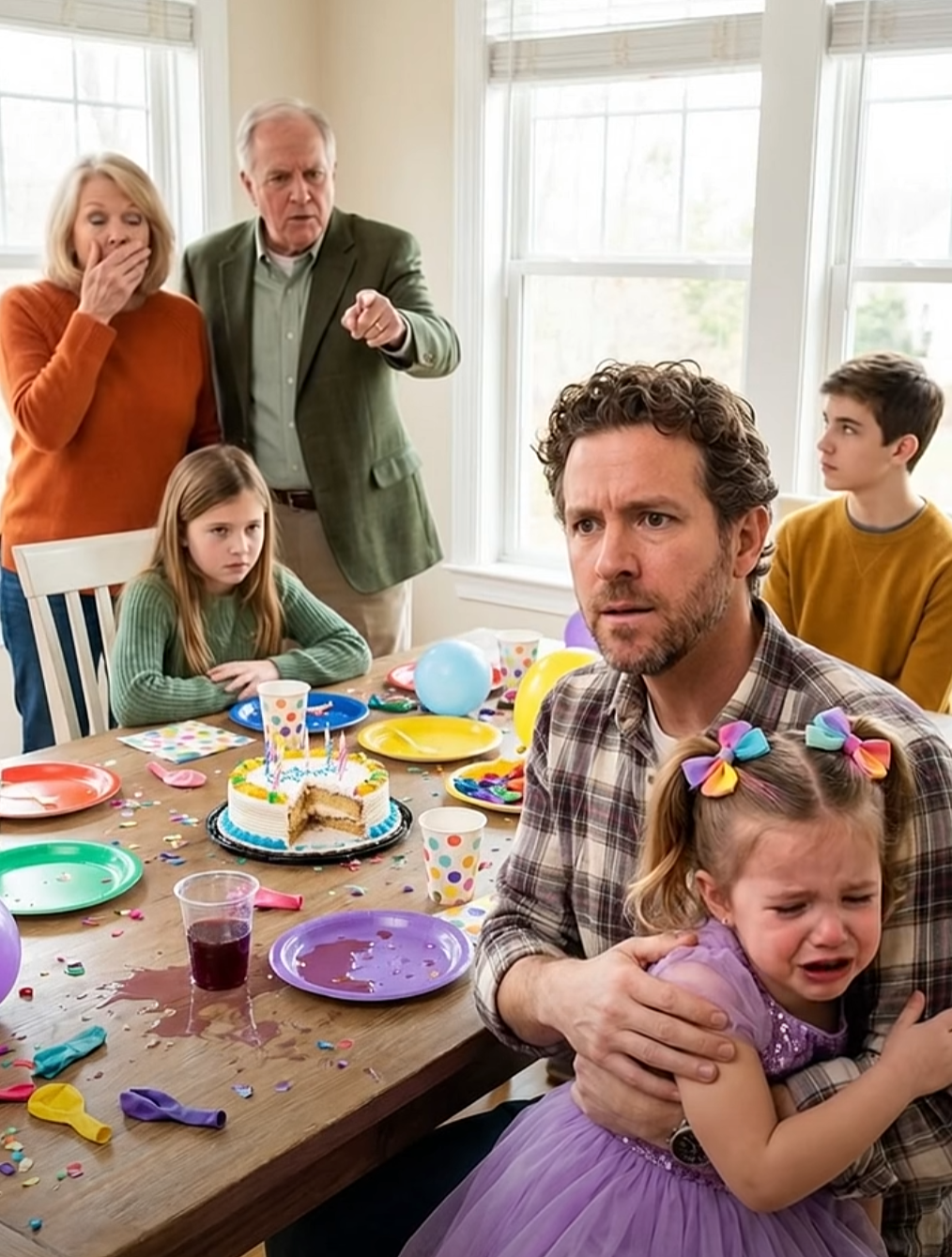 My mother-in-law pushed my daughter away at my husband’s birthday dinner, but when Ryan found Ava crying in the den, one sentence made his parents lose every lie before dessert even began - PART 2