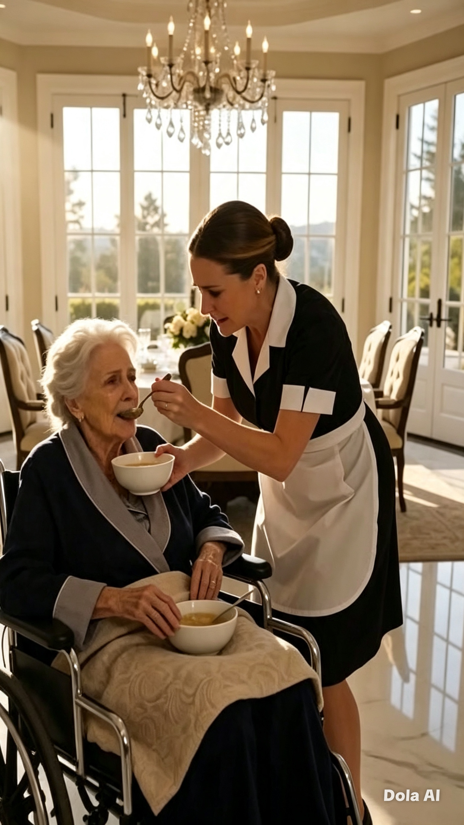 She Was Feeding the Grandmother by Force... But She Wasn't the One Giving the Orders