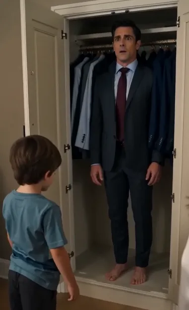 The Tie Hanging From the Closet