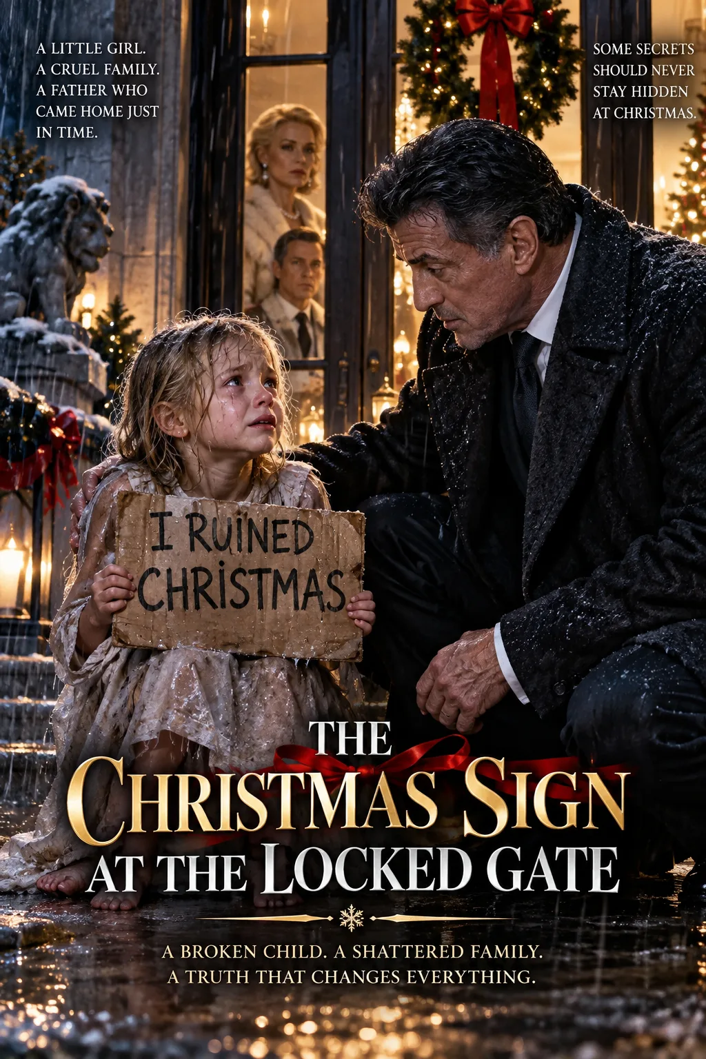 THE CHRISTMAS SIGN AT THE LOCKED GATE : A little girl was punished for a broken ornament. The man who came home in the storm knew who had broken it—and why.