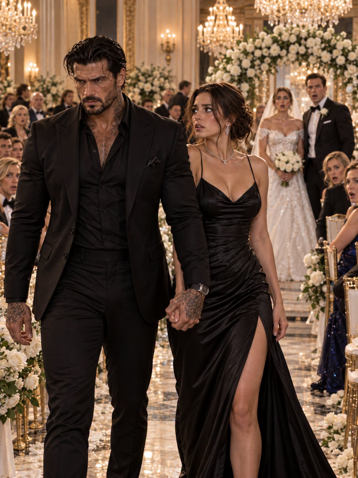 SHE WALKED OUT OF HER EX'S WEDDING—THEN THE MAFIA BOSS TOOK HER HAND AND THE BRIDE STOPPED SMILING