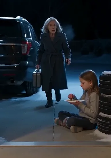 GRANDMA CAME HOME EARLY FOR CHRISTMAS—AND FOUND HER GRANDDAUGHTER EATING  LEFTOVERS IN THE GARAGE