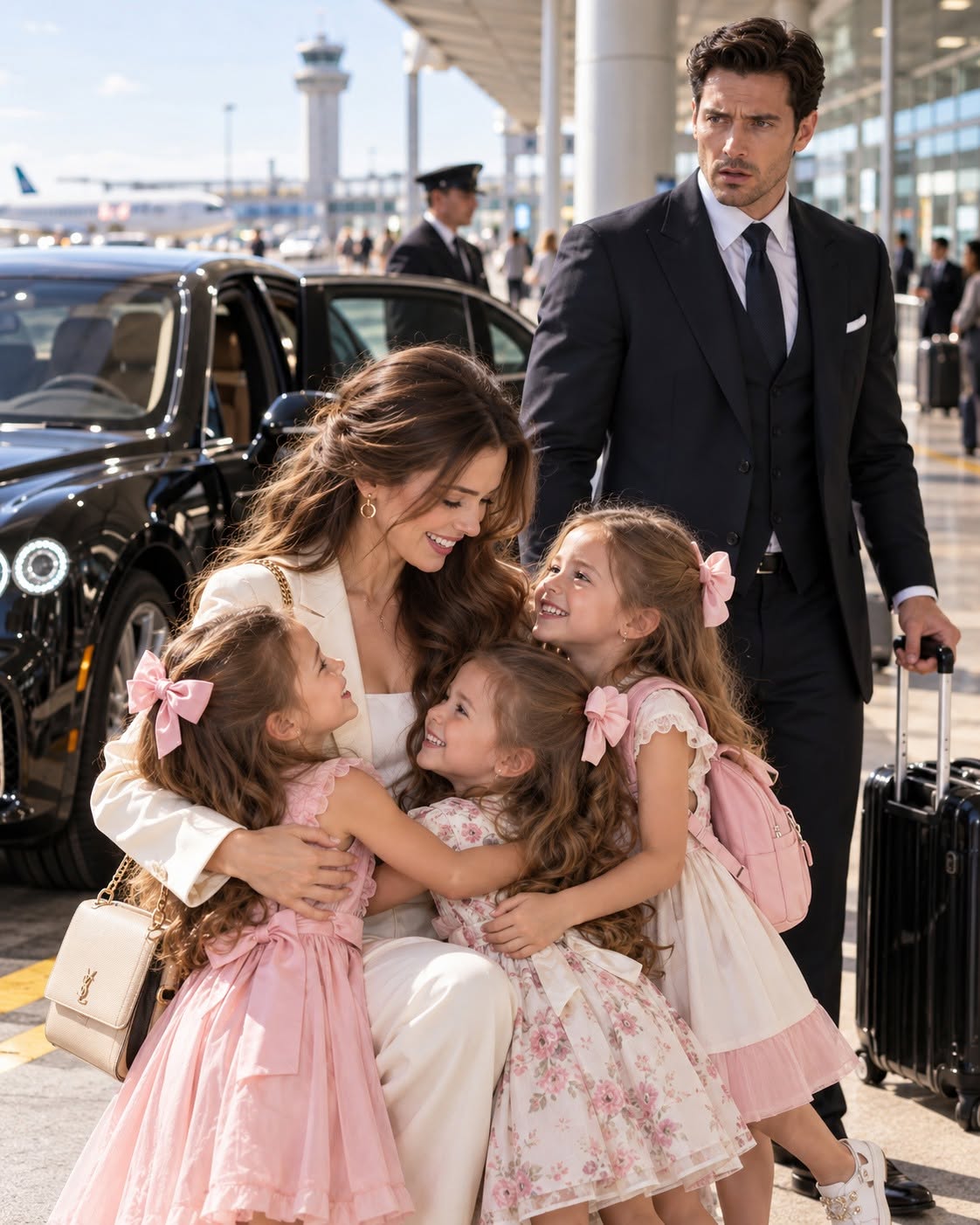 THE THREE GIRLS WHO RAN TO ME AT O'HARE—AND THE FATHER WHO FINALLY LOOKED