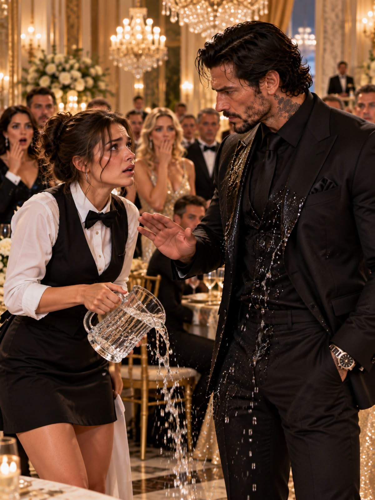 EVERYONE FROZE WHEN SHE SPILLED WATER ON THE MAFIA BOSS