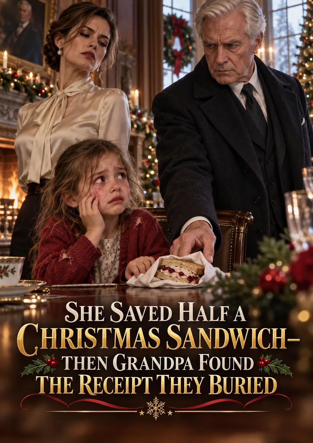 SHE SAVED HALF A CHRISTMAS SANDWICH FOR DAD—THEN GRANDPA FOUND THE RECEIPT THEY BURIED