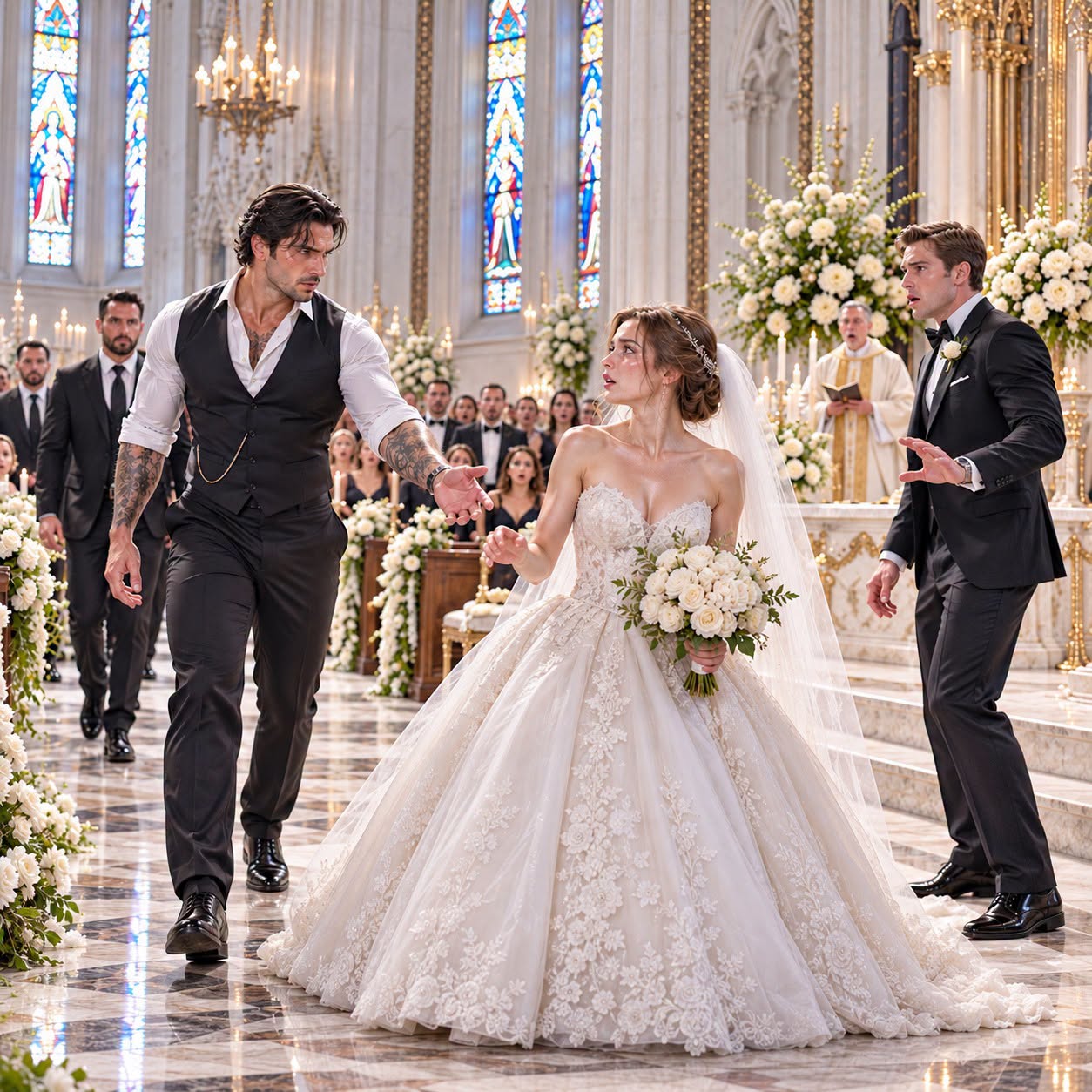 THE MAFIA BOSS STOOD UP AT MY WEDDING AND SAID, “THEN SHE’S MINE”—BUT HE KNEW WHY MY GROOM REALLY ABANDONED ME