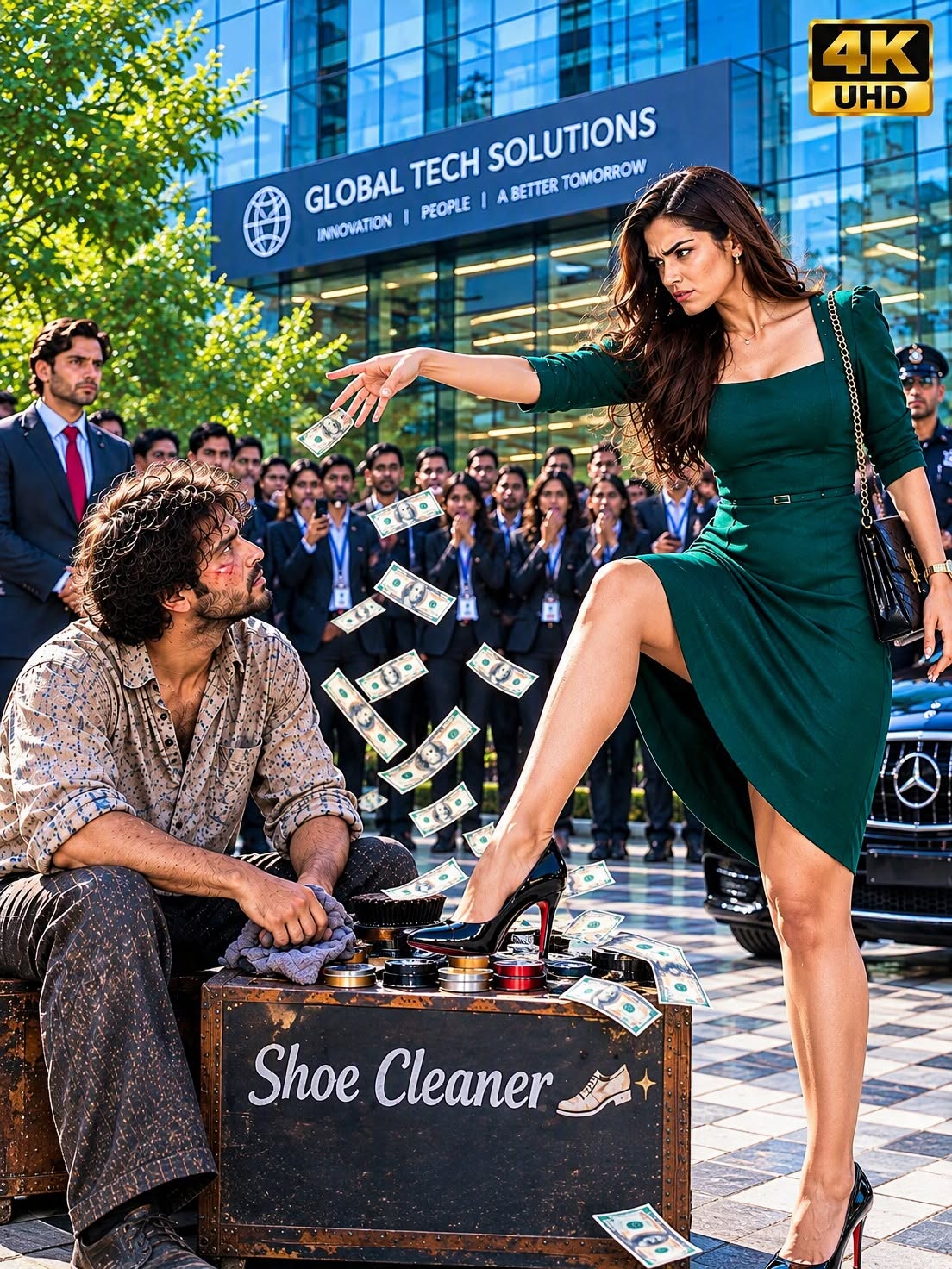 I DRESSED AS A POOR SHOE CLEANER OUTSIDE MY BILLIONAIRE FATHER'S COMPANY-THEN AN EXECUTIVE THREW MONEY AT ME
