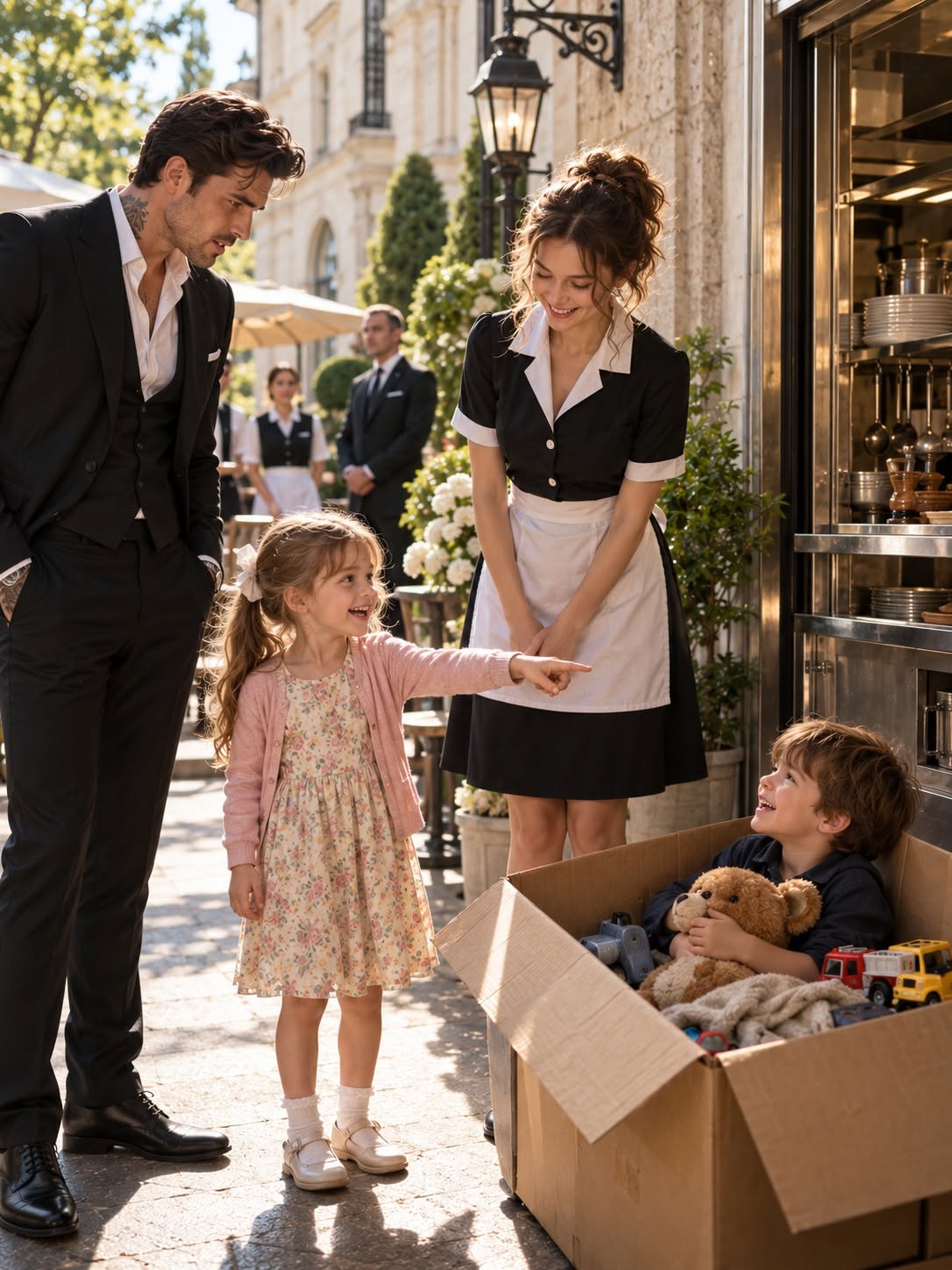 “SIR, I FOUND YOUR SON IN THE TRASH BIN BY THE KITCHEN,” THE MAID’S LITTLE GIRL SAID