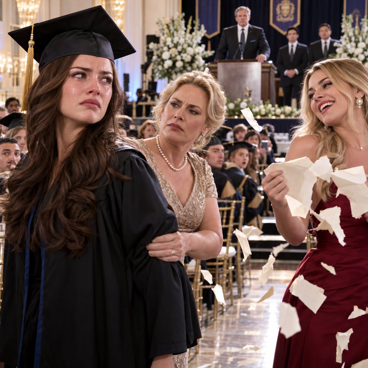 My Sister Tore Up My $120K Job Offer at Graduation—Then the CEO Walked Onstage and Said My Name