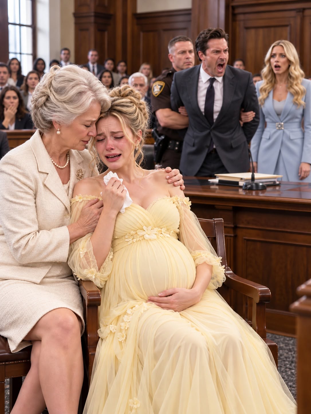 EIGHT MONTHS PREGNANT, I LOST EVERYTHING IN MY DIVORCE—THEN A BILLIONAIRE WALKED IN AND CALLED ME HER DAUGHTER