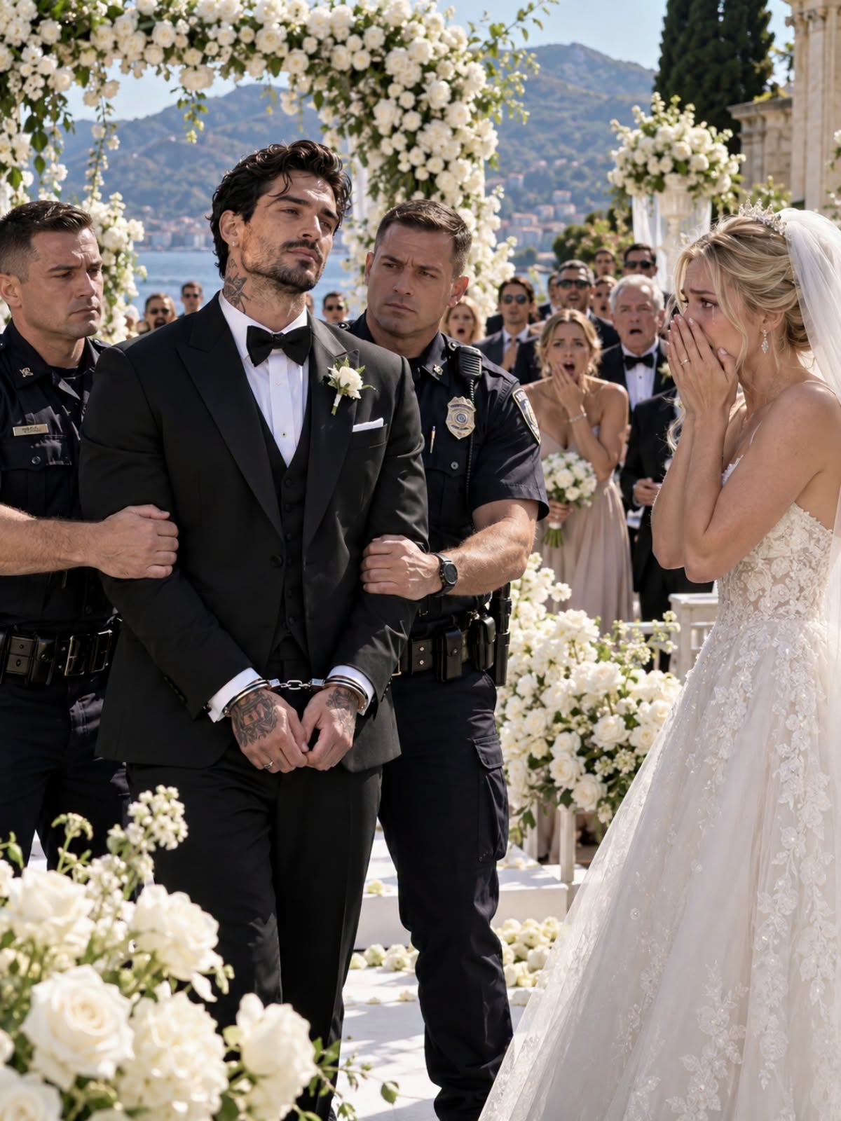 They Handcuffed the Mafia Boss at the Altar—Then the Broke Waitress Whispered Who Had Framed Him