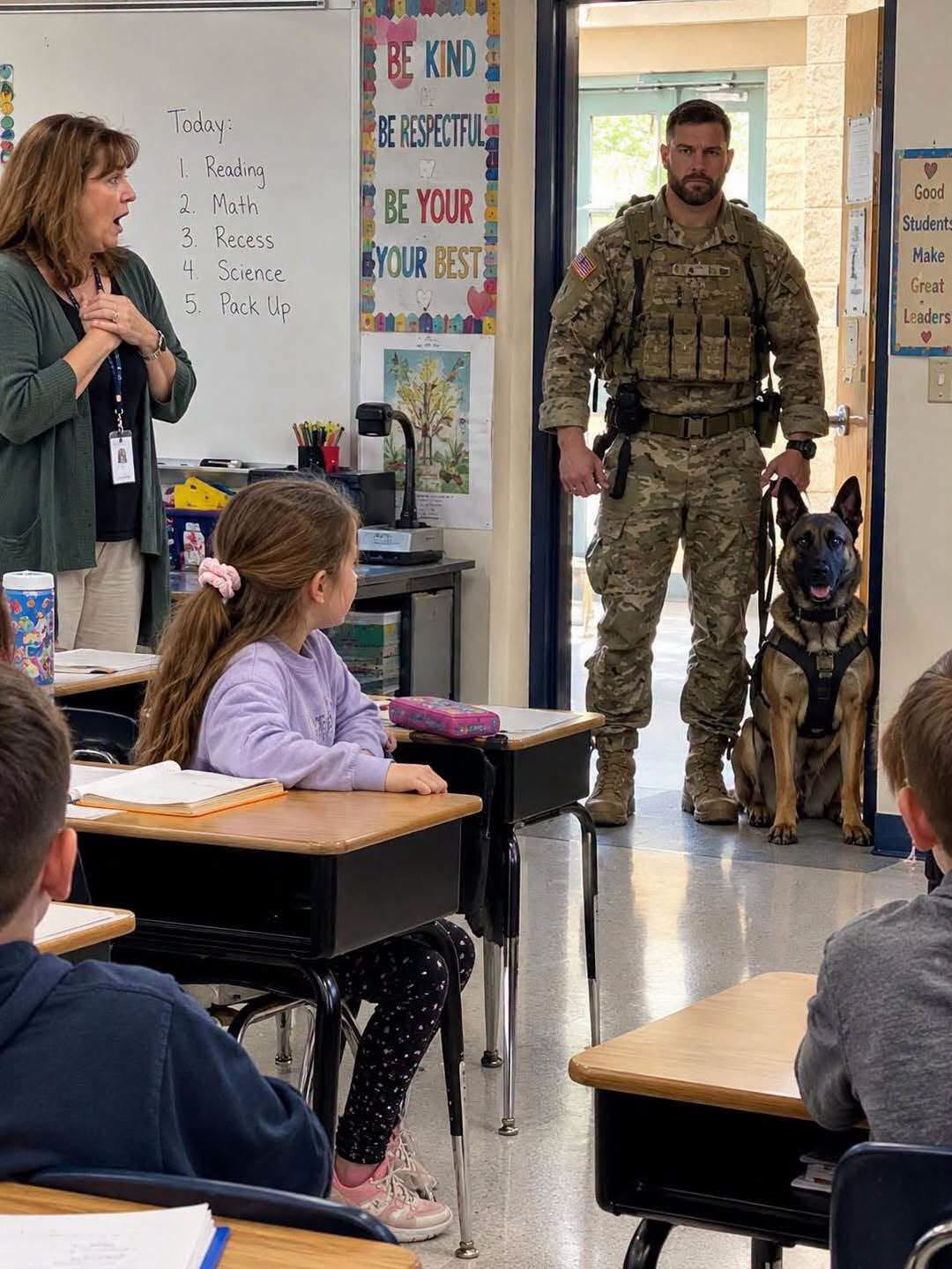 THE TEACHER THREW MY HERO PROJECT IN THE TRASH—THE NEXT MORNING MY MARINE FATHER WALKED INTO CLASS WITH THE PROOF