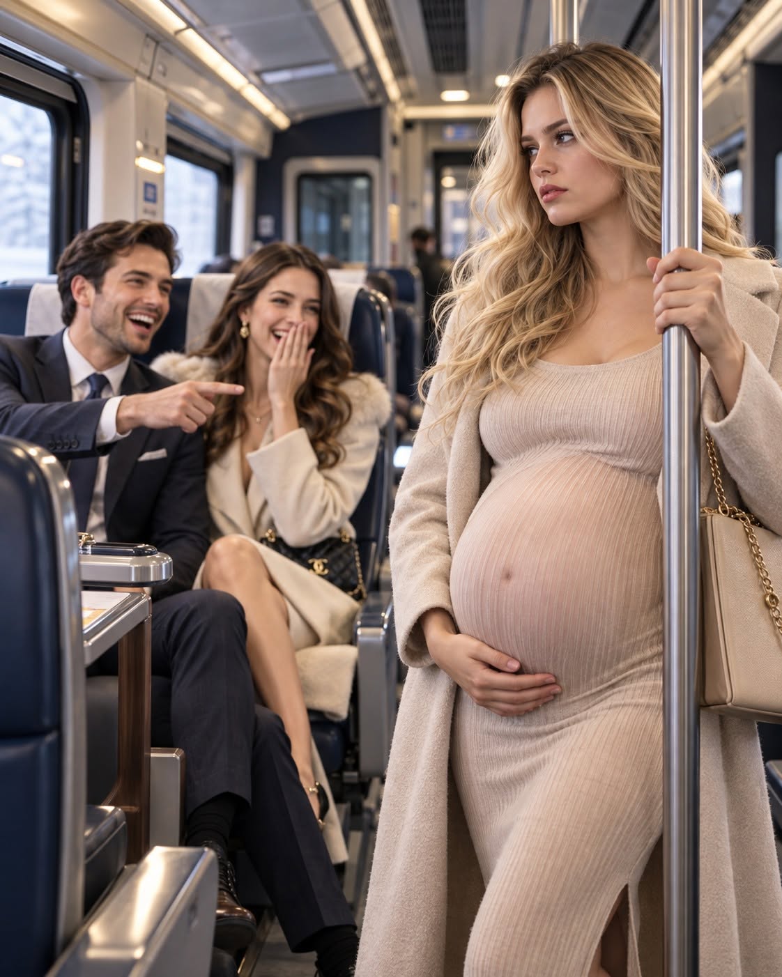 MY HUSBAND MADE HIS PREGNANT WIFE STAND FOR 50 HOURS—SO I GOT OFF AT THE FIRST STOP AND ARRIVED HOME BEFORE HIS LIES DID