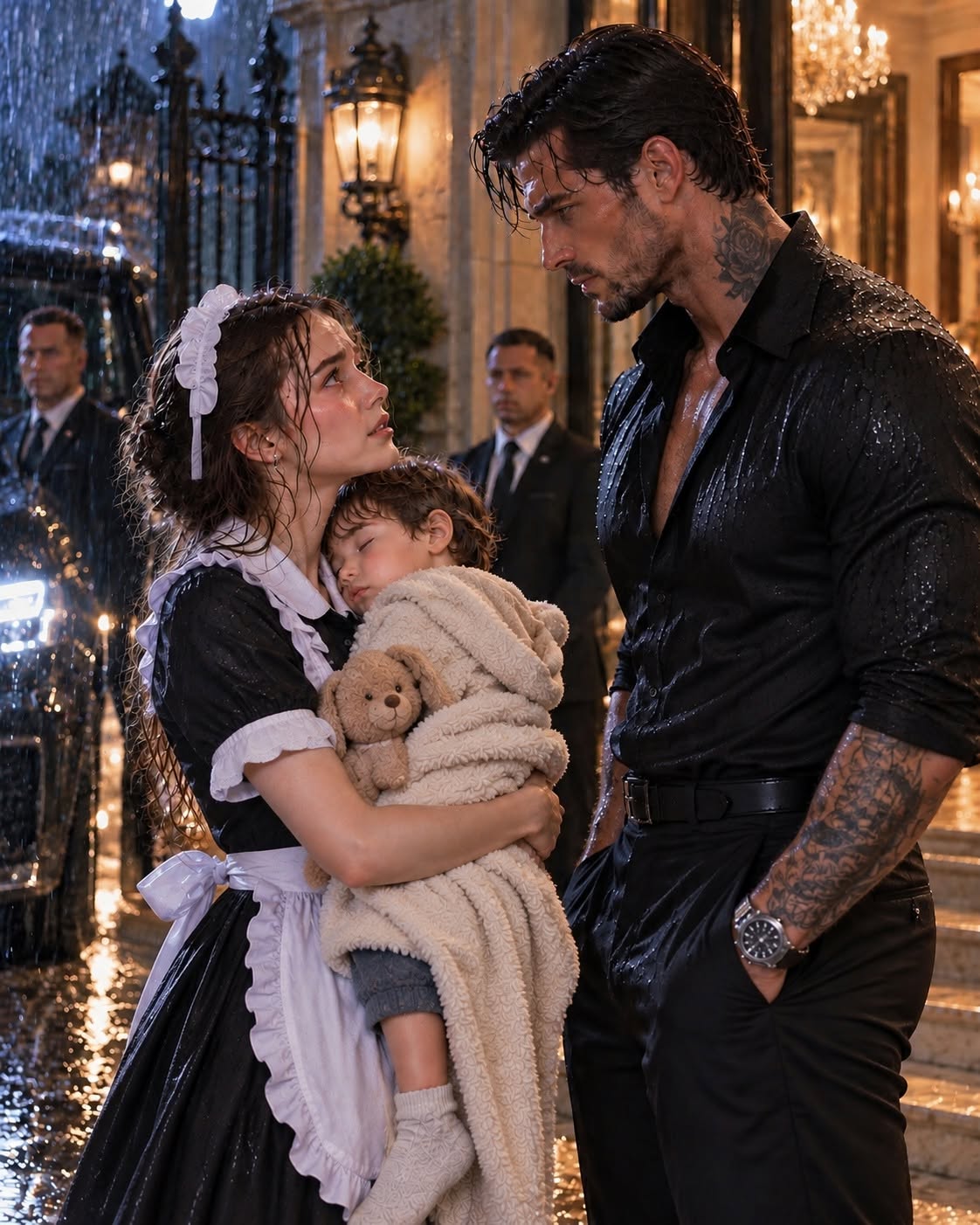 I BROUGHT MY 4-YEAR-OLD SON TO THE MAFIA BOSS’S MANSION IN A STORM—THEN HE SAID, “YOU’RE STAYING HERE TONIGHT.”