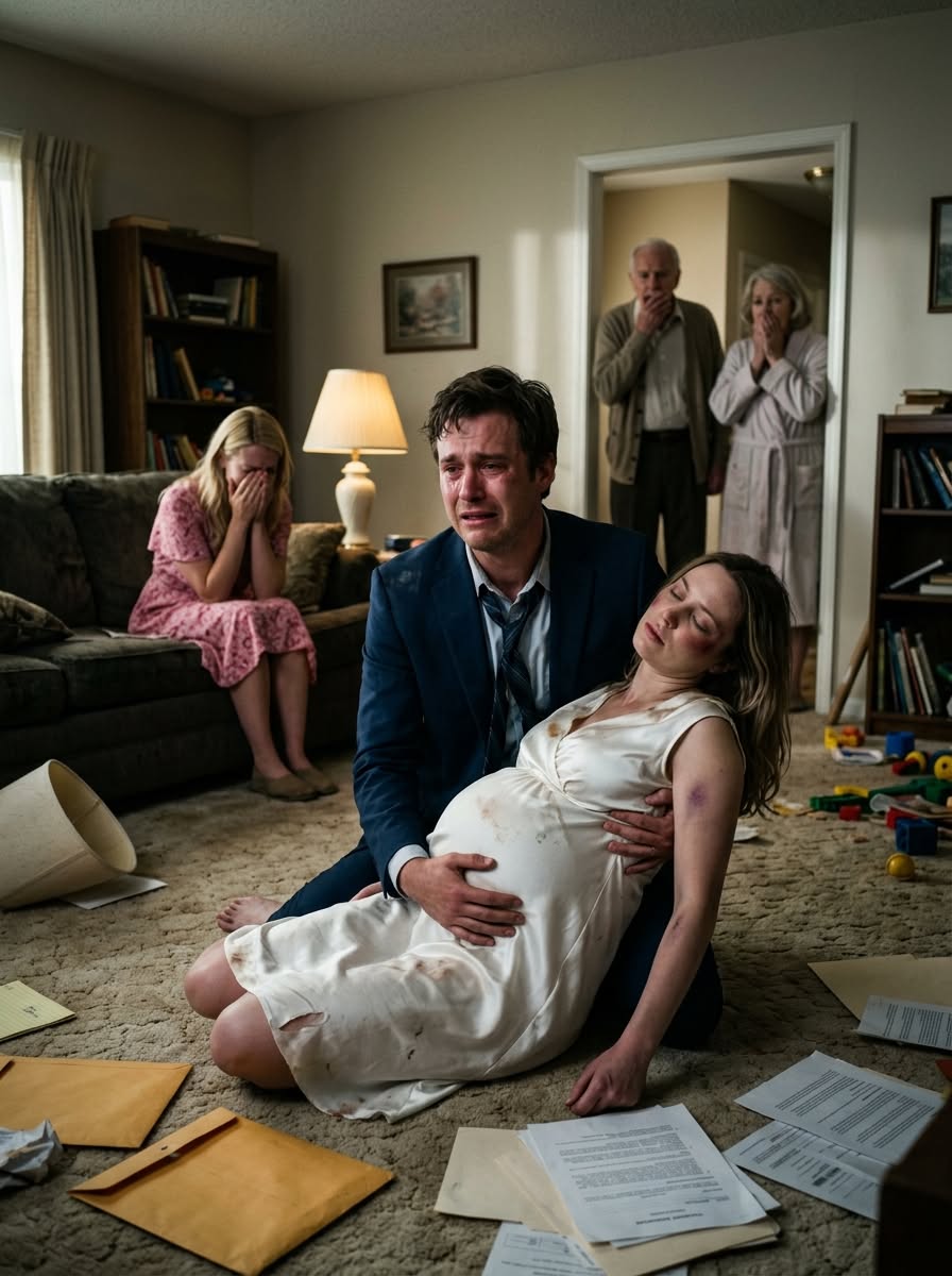 The pregnancy announcement turns into a nightmare. Erica brutally attacks Sarah, and her parents block their escape. At the hospital, the police arrive with a shocking warrant