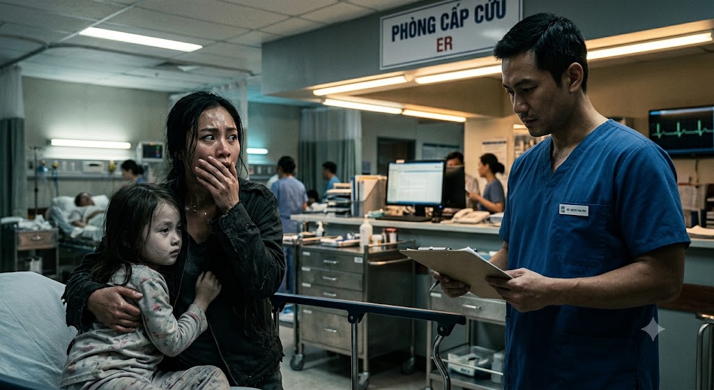 She rushed her sick daughter to the ER... only to freeze when she realized the doctor on duty was the exact same man she had buried three years ago.