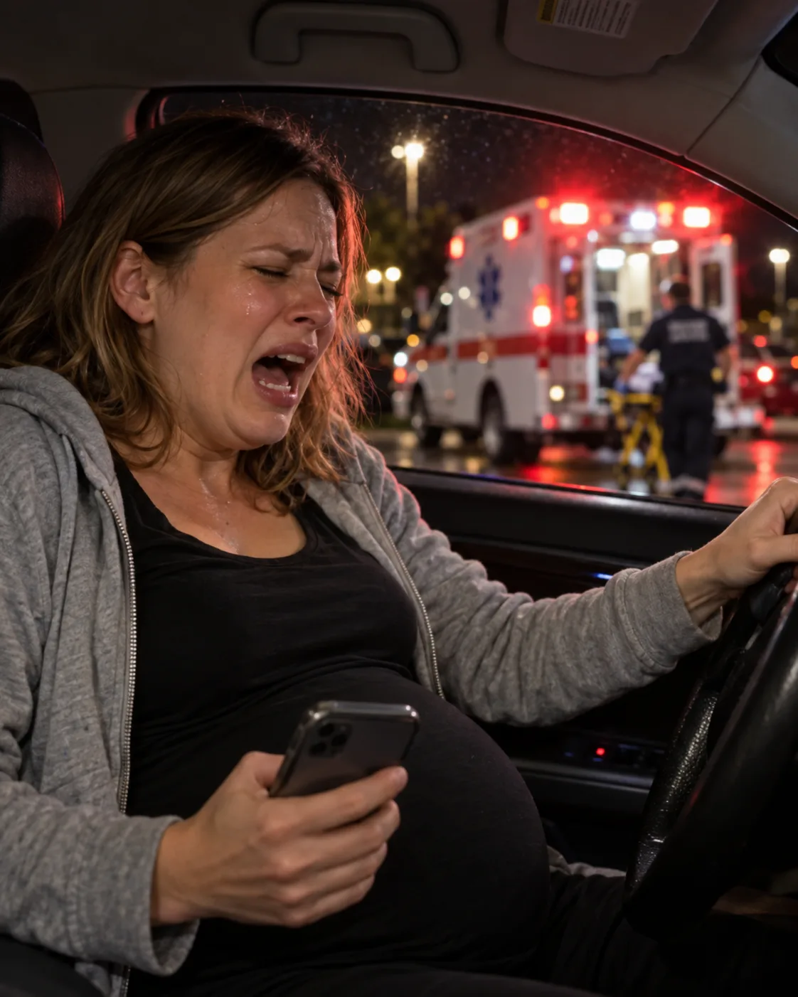 MY HUSBAND LEFT ME ALONE IN MY CAR WHILE I WAS IN LABOR — WHEN HE FINALLY CALLED, I LET IT RING UNTIL IT STOPPED