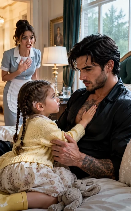 THE MAFIA BOSS TOLD THE HOUSEKEEPER, “GET YOUR DAUGHTER AWAY FROM ME”—THEN THE LITTLE GIRL POINTED AT HIS WATER GLASS AND WHISPERED, “THAT’S WHAT MADE MOMMY SLEEP”